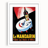 Vintage Le Mandarine Advertising Poster - Retro French Art