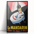 Vintage Le Mandarine Advertising Poster - Retro French Art