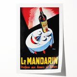 Vintage Le Mandarine Advertising Poster - Retro French Art
