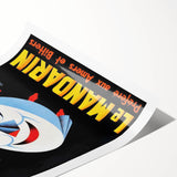 Vintage Le Mandarine Advertising Poster - Retro French Art