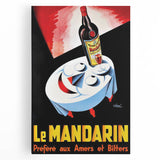 Vintage Le Mandarine Advertising Poster - Retro French Art
