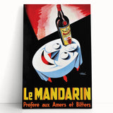 Vintage Le Mandarine Advertising Poster - Retro French Art