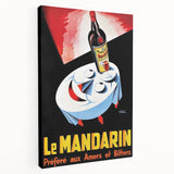 Vintage Le Mandarine Advertising Poster - Retro French Art