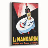 Vintage Le Mandarine Advertising Poster - Retro French Art