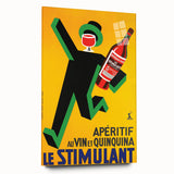 Vintage Advertising Poster: Retro Stimulant Drink Wall Art for Home