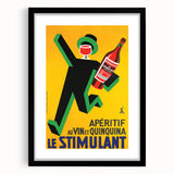 Vintage Advertising Poster: Retro Stimulant Drink Wall Art for Home