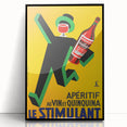 Vintage Advertising Poster: Retro Stimulant Drink Wall Art for Home