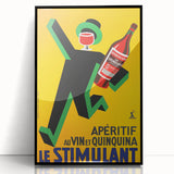 Vintage Advertising Poster: Retro Stimulant Drink Wall Art for Home