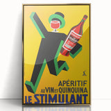 Vintage Advertising Poster: Retro Stimulant Drink Wall Art for Home