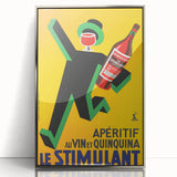Vintage Advertising Poster: Retro Stimulant Drink Wall Art for Home