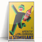 Vintage Advertising Poster: Retro Stimulant Drink Wall Art for Home