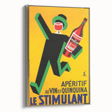 Vintage Advertising Poster: Retro Stimulant Drink Wall Art for Home