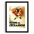 Vintage Advertising Poster: Les Vins de L'Échanson Retro Wall Art