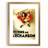 Vintage Advertising Poster: Les Vins de L'Échanson Retro Wall Art