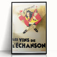 Vintage Advertising Poster: Les Vins de L'Échanson Retro Wall Art