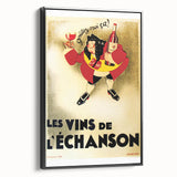 Vintage Advertising Poster: Les Vins de L'Échanson Retro Wall Art