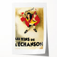 Vintage Advertising Poster: Les Vins de L'Échanson Retro Wall Art