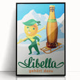 Vintage Libella Poster: Retro Orange Soda Advertising Wall Art