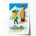 Vintage Libella Poster: Retro Orange Soda Advertising Wall Art