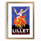 Vintage Lillet Poster: Retro Wine Advertising Wall Art for Your Home
