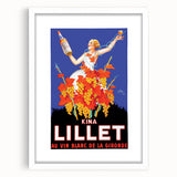 Vintage Lillet Poster: Retro Wine Advertising Wall Art for Your Home