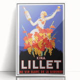 Vintage Lillet Poster: Retro Wine Advertising Wall Art for Your Home