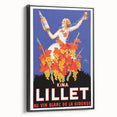 Vintage Lillet Poster: Retro Wine Advertising Wall Art for Your Home