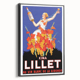 Vintage Lillet Poster: Retro Wine Advertising Wall Art for Your Home