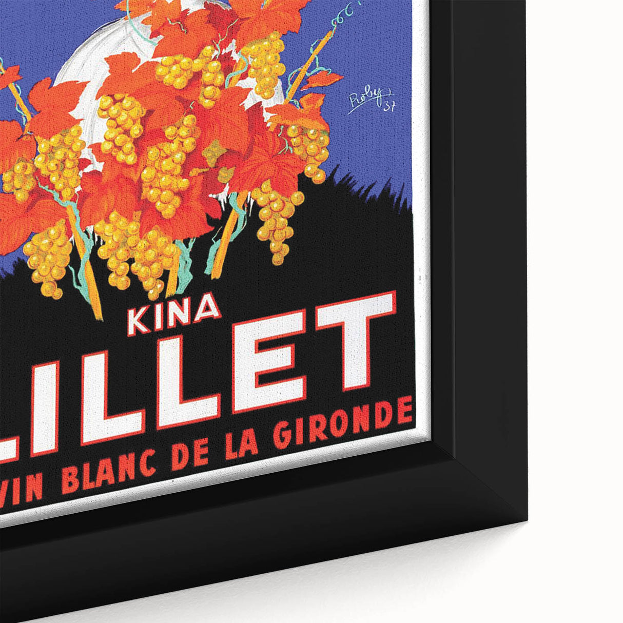 Vintage Lillet Poster: Retro Wine Advertising Wall Art for Your Home