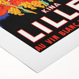 Vintage Lillet Poster: Retro Wine Advertising Wall Art for Your Home