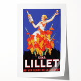 Vintage Lillet Poster: Retro Wine Advertising Wall Art for Your Home