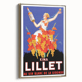 Vintage Lillet Poster: Retro Wine Advertising Wall Art for Your Home