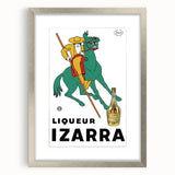 Vintage Izarra Poster: Retro Liqueur Advertising Wall Art