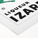 Vintage Izarra Poster: Retro Liqueur Advertising Wall Art