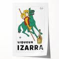 Vintage Izarra Poster: Retro Liqueur Advertising Wall Art