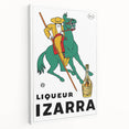 Vintage Izarra Poster: Retro Liqueur Advertising Wall Art