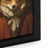 Vintage Animal Art: Fox in Cloak – Retro Animal Illustration