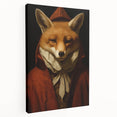 Vintage Animal Art: Fox in Cloak – Retro Animal Illustration