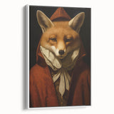 Vintage Animal Art: Fox in Cloak – Retro Animal Illustration