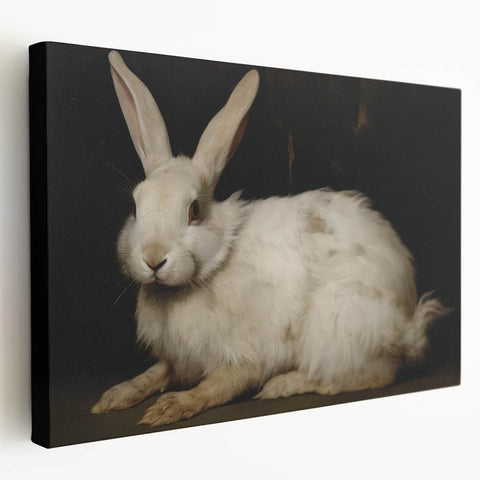 Vintage Animal Art: Majestic Rabbit – Retro Wildlife Illustration