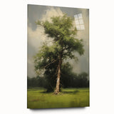 Vintage Nature Art: Majestic Tree Antique Landscape Print