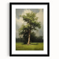 Vintage Nature Art: Majestic Tree Antique Landscape Print
