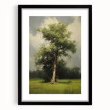 Vintage Nature Art: Majestic Tree Antique Landscape Print