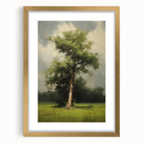 Vintage Nature Art: Majestic Tree Antique Landscape Print