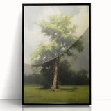 Vintage Nature Art: Majestic Tree Antique Landscape Print