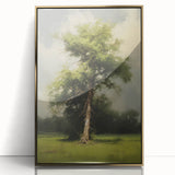 Vintage Nature Art: Majestic Tree Antique Landscape Print
