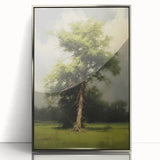 Vintage Nature Art: Majestic Tree Antique Landscape Print