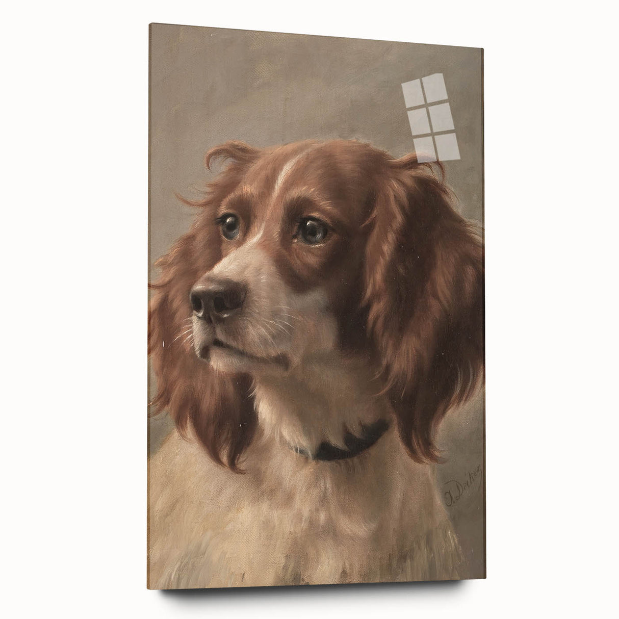 Vintage Animal Art – Loyal Dog in Classic Pet Portrait Print