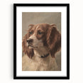 Vintage Animal Art – Loyal Dog in Classic Pet Portrait Print