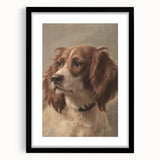 Vintage Animal Art – Loyal Dog in Classic Pet Portrait Print